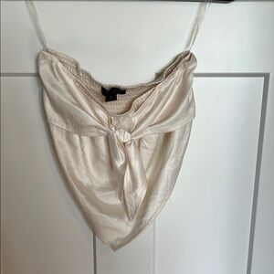 Firestar Cream Satin Top